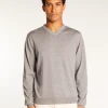 Montagut Merino Wool V-Neck Sweater - Elmo