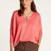 Montagut Merino wool V-neck sweater - Boxe
