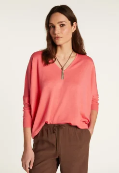 Montagut Merino wool V-neck sweater - Boxe