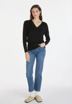 Montagut Merino wool V-neck sweater - Arya