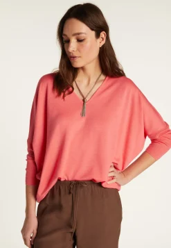 Montagut Merino wool V-neck sweater - Boxe