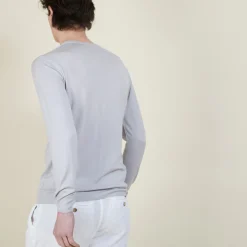 Montagut Merino wool V-neck sweater - Elmo