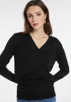 Montagut Merino wool V-neck sweater - Arya