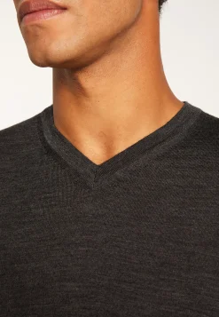 Montagut Merino Wool V-Neck Sweater - Elmo