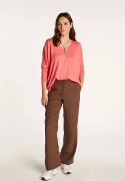 Montagut Merino wool V-neck sweater - Boxe