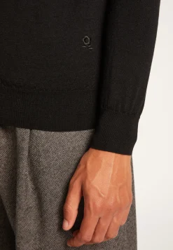 Montagut Merino Wool V-Neck Sweater - Elmo