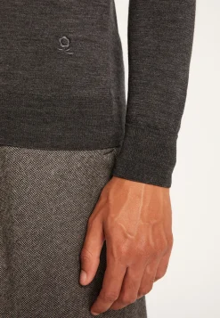Montagut Merino Wool V-Neck Sweater - Elmo
