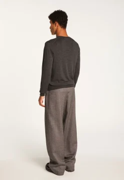 Montagut Merino Wool V-Neck Sweater - Elmo