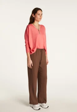 Montagut Merino wool V-neck sweater - Boxe