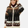 Montagut Mid-length zipped jacket with pockets in mohair - Goia