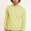 Montagut Mottled cotton round neck sweater - Doume