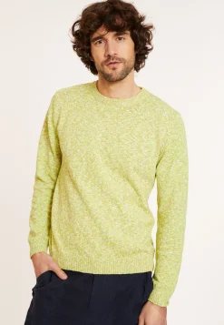 Montagut Mottled cotton round neck sweater - Doume