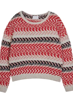 Montagut Multicolored cotton and linen jumper - Thadji