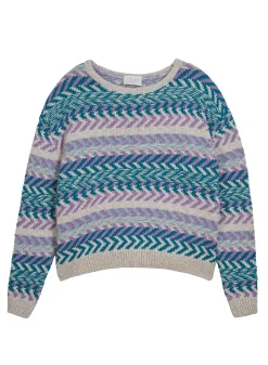 Montagut Multicolored cotton and linen jumper - Thadji