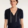 Montagut Natural silk polo neck sweater - Alya