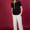 Montagut Natural silk polo neck sweater - Alya
