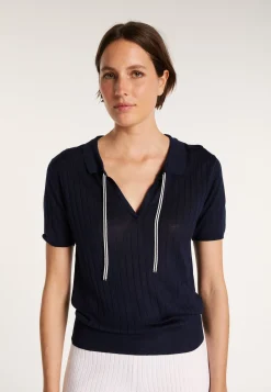 Montagut Natural silk polo neck sweater - Alya