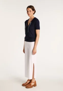 Montagut Natural silk polo neck sweater - Alya