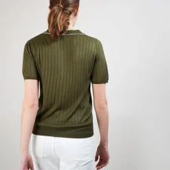 Montagut Natural silk polo neck sweater - Alya