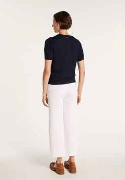 Montagut Natural silk polo neck sweater - Alya