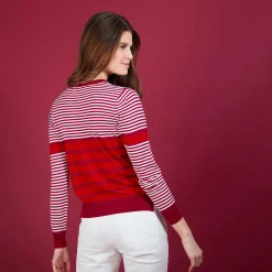 Montagut Natural silk round neck sweater - Amélia