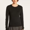 Montagut Open-back jumper made of wool and silk - Embrun