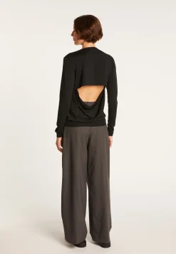 Montagut Open-back jumper made of wool and silk - Embrun