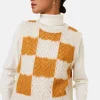 Montagut Openwork sleeveless wool cocoon sweater - Geva