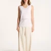 Montagut Openwork tank top in Fil Lumiere - Linda