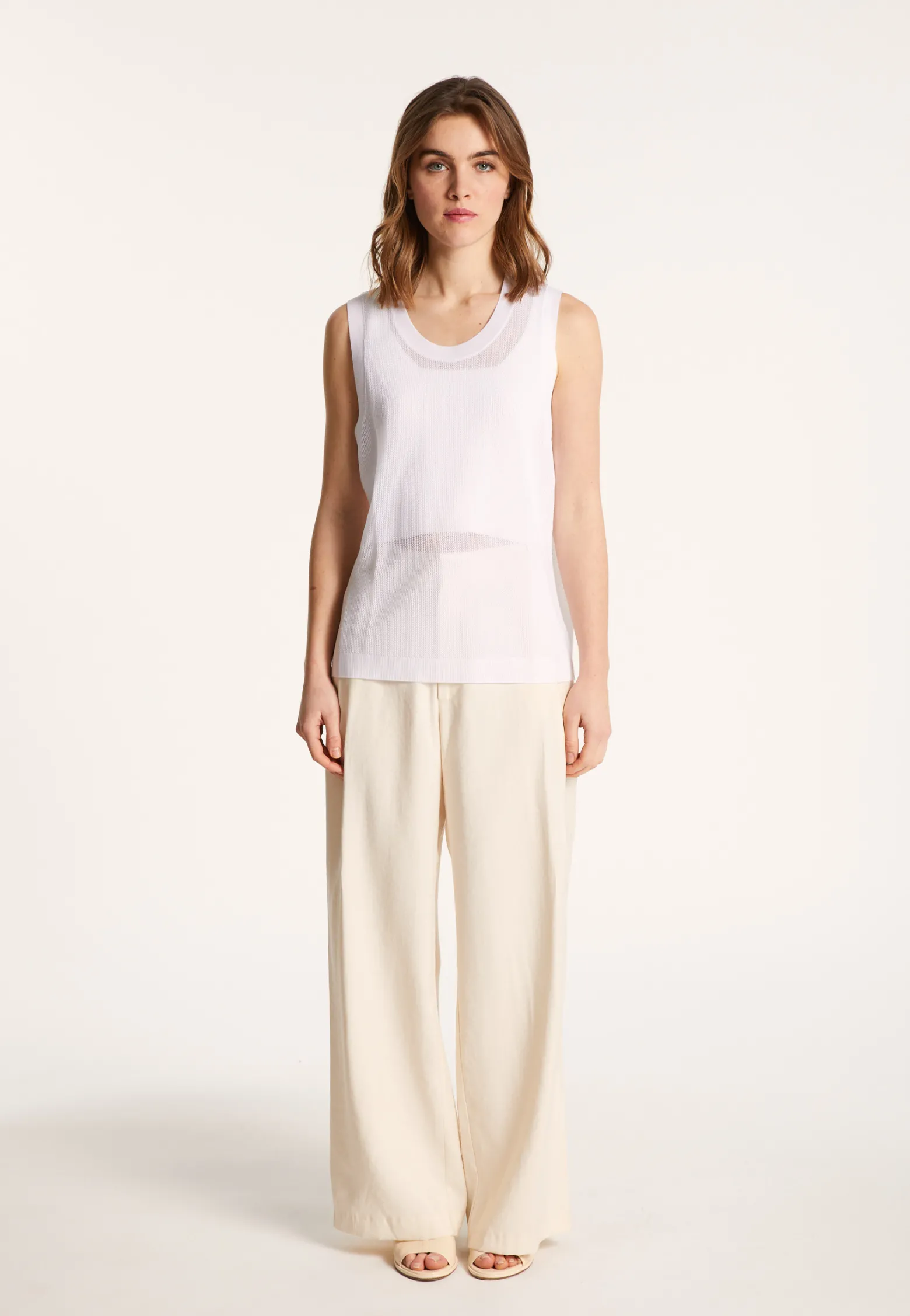 Montagut Openwork tank top in Fil Lumiere - Linda