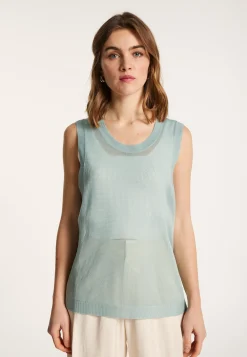 Montagut Openwork tank top in Fil Lumiere - Linda