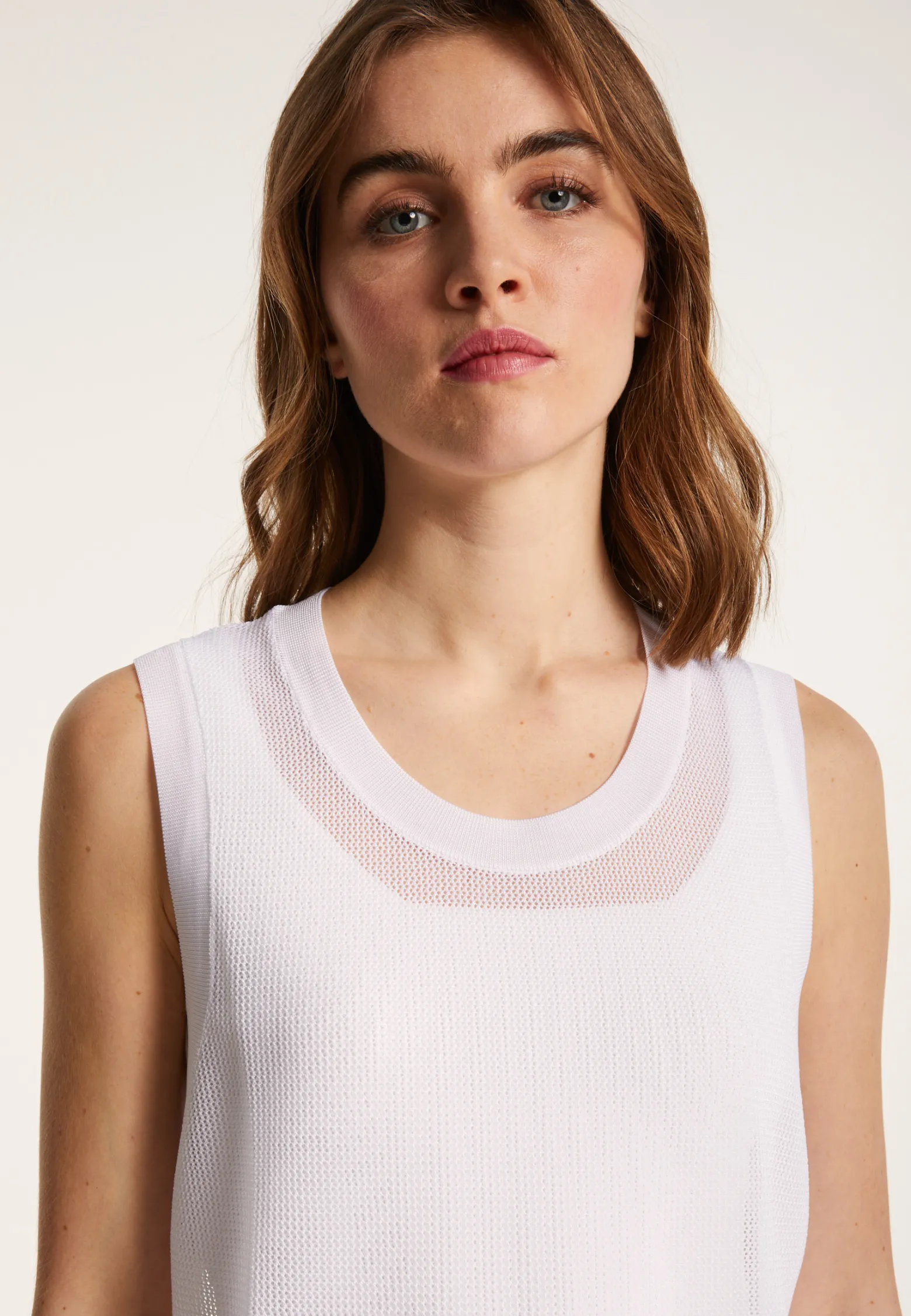 Montagut Openwork tank top in Fil Lumiere - Linda