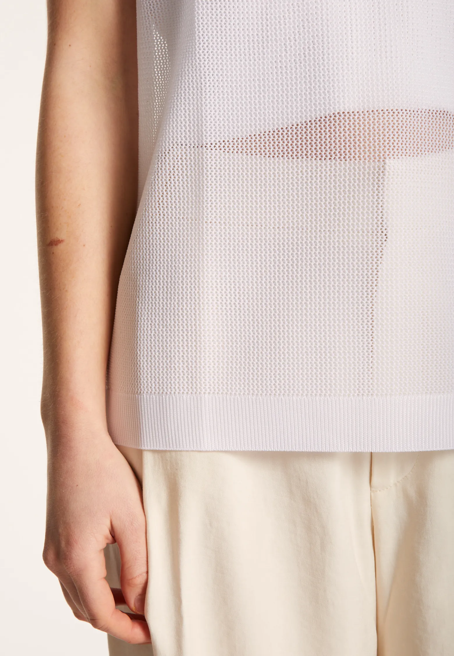 Montagut Openwork tank top in Fil Lumiere - Linda