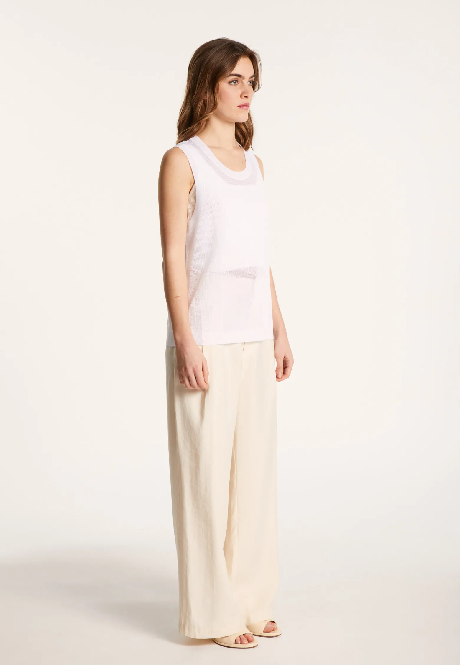 Montagut Openwork tank top in Fil Lumiere - Linda