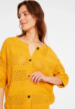 Montagut Openwork vest in cotton and linen - Maylisse