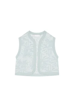 Montagut Organic cotton sleeveless jacket - Lorelai