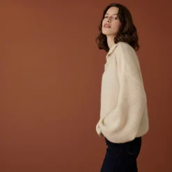 Montagut Oversized buttoned mohair sweater - Clea