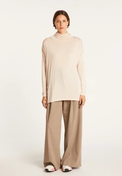 Montagut Oversized cashmere bamboo turtleneck jumper - Heva