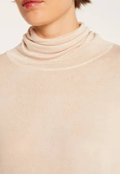 Montagut Oversized cashmere bamboo turtleneck jumper - Heva