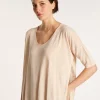 Montagut Oversized flamed linen T-shirt - Batalya