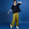 Montagut Oversized flamed linen T-shirt - Batalya