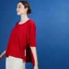 Montagut Oversized flamed linen T-shirt - Batalya