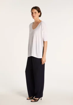 Montagut Oversized flamed linen T-shirt - Batalya