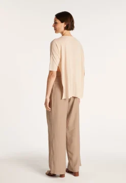 Montagut Oversized flamed linen T-shirt - Batalya