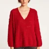 Montagut Oversized V-neck jumper - Sari