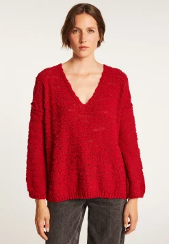 Montagut Oversized V-neck jumper - Sari