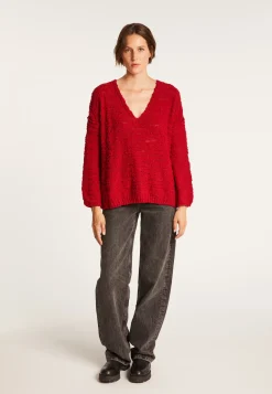 Montagut Oversized V-neck jumper - Sari
