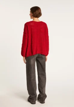 Montagut Oversized V-neck jumper - Sari