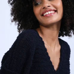 Montagut Oversized V-neck jumper - Sari