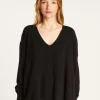 Montagut Oversized V-neck sweater in cashmere - Apolline